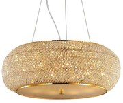 Φωτιστικό Οροφής Pasha' 082257 55x25/234cm 10xE14 40W Gold Ideal Lux