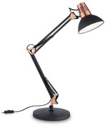 Φωτιστικό Επιτραπέζιο Wally 061191 20x58x36cm 1xE27 42W Black-Bronze Ideal Lux