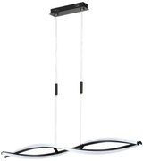 Κρεμαστό Φωτιστικό Οροφής LED 27W Torcido Μαύρο 2700-6500K 60978 Fischer Honsel-60978-Μαύρο 60978