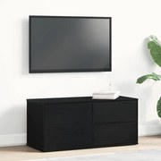 vidaXL Βάση TV με συρτάρι Μαύρο 80 x 34 x 35.5 εκ Επεξεργασμένο ξύλο