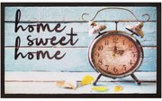 Πατάκι Εισόδου Image 057 Home Sweet Home Clock 45X75cm Ciel-Beige Sdim 45X75