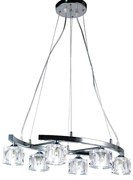 Φωτιστικό Κρεμαστο Aca AD00836A MARTINI Ασημί (Silver Coloured)