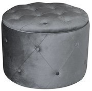 Σκαμπό TRAVIS Ύφασμα Γκρι Φ60cm H.45cm
