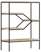 Liberta STEP ΒΙΒΛΙΟΘΗΚΗ SONOMA ΜΑΥΡΟ 80x30xH120cm 80x30xH120cm 24-0470