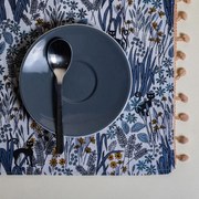 Σουπλά (Σετ 2τμχ) White Fabric Marina Multi