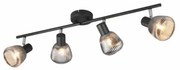 Φωτιστικό Οροφής - Σποτ Tarifa 862800432 70x13x20cm 4xE14 10W Chrome-Black Trio Lighting