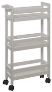 Τρόλεϊ/Ραφιέρα 3 Θέσεων (40x15x75) F-V Wheels Trolley Naturel 174762O