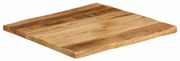 vidaXL Επιφάνεια Τραπεζιού 40x40x2,5 εκ. Live Edge Μασίφ Ξύλο Μάνγκο