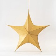 Eurolamp Υφασμάτινο Αστέρι 65cm Χρυσαφί 600-45794