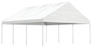 vidaXL Κιόσκι με Τέντα Λευκό 6,69 x 5,88 x 3,75 μ. από Πολυαιθυλένιο