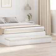 vidaXL Συστήματα κρεβατοκάμαρας Λευκό 160x36.5x16.5 εκ από MDF