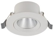 Χωνευτό Σποτ Φωτιστικό Οροφής LED 5W Λευκό-Ασημί 3000Κ Downlight Egina 10546 Nowodvorski-10546-Λευκό-Ασημί 10546