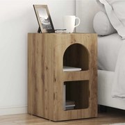 vidaXL Κομοδίνο 2 pcs Artisan Oak 29.5 x 35 x 50 εκ Επεξεργασμένο ξύλο