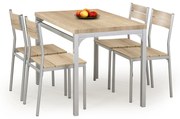 MALCOLM table + 4 chairs color: sonoma oak DIOMMI V-CH-MALCOLM-ZESTAW-SONOMA DIOMMI-60-21463