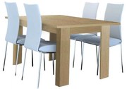 SARFURNITURE Τραπέζι κουζίνας 120 ανοιγόμενο δρυς SAR-111157