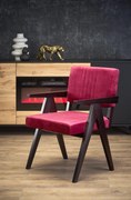 MEMORY chair, ebony / maroon Monolith 59