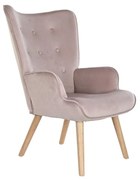 Κάθισμα DKD Home Decor Ροζ πολυεστέρας Ξύλο 67 x 69 x 96 cm 75 x 69 x 96 cm