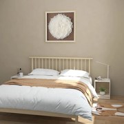 Κομοδίνα 2 τεμ Λευκά 35,5 x 33,5 x 41,5εκ από Μασίφ Ξύλο Πεύκου 809922