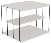 Τραπεζάκι Βοηθητικό Lifon 854KLN2814 50x40x33cm White-Black