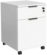 Lh-homefurniture Συρταριέρα γραφείου Rio Λευκό 41x61x45cm AD_RKM-311-DD-1