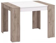 ΤΡΑΠΕΖΙ ΤΡΑΠΕΖΑΡΙΑΣ CARRARA 104 GREY OAK-ΛΕΥΚΟ 104x90,5x74,5εκ 11012315