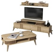 ΣΥΝΘΕΣΗ ΣΑΛΟΝΙΟΥ 2 ΤΜΧ ΦΥΣΙΚΟ OAK HM11848.01