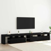 vidaXL Ντουλάπες Τηλεόρασης 2 pcs Μαύρη δρυς 260 x 36.5 x 40 εκ
