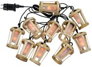 Φωτιζόμενη Γιρλάντα Με Εφέ Φλόγας 10xLED IP44 1800K Hiama LUMHMG800XXOCNW New Garden-LUMHMG800XXOCNW-Μαύρο LUMHMG800XXOCNW