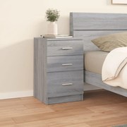 vidaXL Κομοδίνο Γκρι Sonoma 40 x 40 x 63 εκ. από Επεξεργασμένο Ξύλο