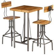 vidaXL Σετ Επίπλων Μπαρ 3 Τεμαχίων από Μασίφ Ανακυκλωμένο Ξύλο Teak