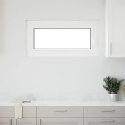 vidaXL Παράθυρο Υπογείου "RISOR" 100x50 εκ. Ανακλινόμενο &amp; Περιστρεφόμενο DIN Αριστερά Λευκό