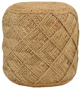 Σκαμπό Vladir Inart φυσικό 100%  γιούτα 40x40x40εκ Υλικό: WOOD-100%  JUTE 302-000023