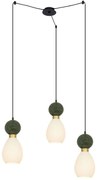 Φωτιστικό Οροφής 23246 80x140cm 3xE14 15W Marble Green-Brass