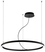 Φωτιστικό Οροφής Verdi 4244801 60x500cm Led 2000Lm 32W 4000K Black Viokef Aluminum,PC