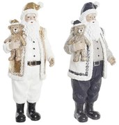 Χριστουγεννιάτικο Στολίδι DKD Home Decor Ρητίνη Άη Βασίλης (12 x 9 x 27 cm) (x2)