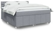 ΚΡΕΒΑΤΙ BOXSPRING ΜΕ ΣΤΡΩΜΑ ΑΝΟΙΧΤΟ ΓΚΡΙ 180X200 ΕΚ. ΥΦΑΣΜΑΤΙΝΟ 3287154