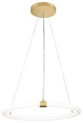 Φωτιστικό Οροφής Κρεμαστό 01405-03 14W LED 3000K1000Lm D40cm Gold Luma