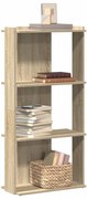 vidaXL Βιβλιοθήκη 3 Επιπέδων Sonoma Δρυς 60x30x120 εκ. Επεξεργ. Ξύλο