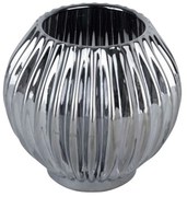 Κηροπήγιο Για Ρεσώ Sparkle Lines PT3765BK Φ9,3x8,8cm Black Present Time Glass