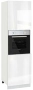 Ντουλάπι κουζίνας επιδαπέδιο για εντοιχιζόμενο φούρνο 60εκ., Νο 602F Alba Gloss , κωδ.1219922641 , Genomax Genom1219922641