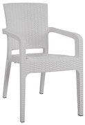 Καρέκλα Κήπου ArteLibre Λευκό Rattan 58x55x87cm