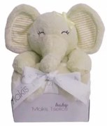 Makis Tselios Home Διακοσμητικό κουκλάκι με κουβέρτα 80x110cm Elephant Beige