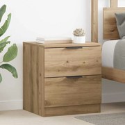 vidaXL Κομοδίνο 2 pcs Artisan Oak 45 x 39 x 50 εκ. Επεξεργασμένο ξύλο