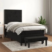 ΚΡΕΒΑΤΙ BOXSPRING ΜΕ ΣΤΡΩΜΑ ΜΑΥΡΟ 90X200 ΕΚ. ΒΕΛΟΥΔΙΝΟ 3137763