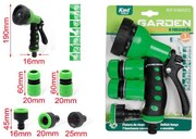 KMT Tools Σετ Πιστόλι Ποτίσματος 7 Θέσεων με Συνδέσμους - 7 Position Watering Gun Set with Connectors