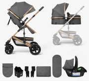 KIKKA BOO ΠΟΛΥΚΑΡΟΤΣΙ ΜΕΤΑΤΡΕΠΟΜΕΝΟ ΜΕ ΚΑΘΙΣΜΑ ΑΥΤΟΚΙΝΗΤΟΥ 3 ΣΕ 1 AMAIA DARK GREY 31001010244