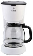 Καφετιέρα Γαλλικού Intense 06-24581 36,8x21x29,6cm 1,25lt 1000W Luminus White Estia Πλαστικό, Γυαλί