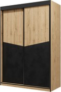 Ντουλάπα Aston II συρόμενη-Fusiko-Mavro - 150.00Χ65.00Χ215.00cm
