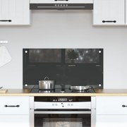 vidaXL Πίσω Πάνελ Κουζίνας Σκούρο γκρι 80 x 40 x 0.6 εκ.