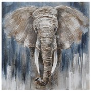 MY ELEFANT ΠΙΝΑΚΑΣ ΚΑΜΒΑΣ ΠΟΛΥΧΡΩΜΟ ΞΥΛΟ 100x100xH3cm - 017114